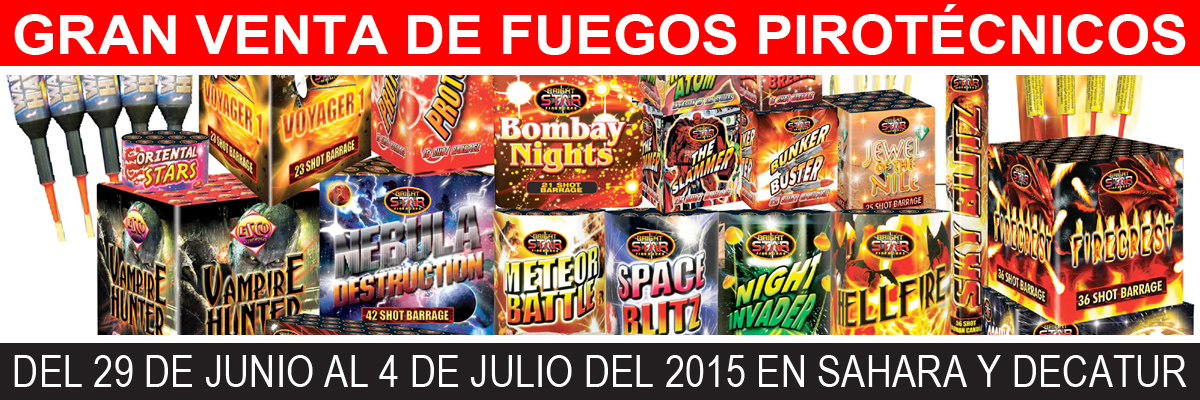 Venta de Fireworks 2015 de Águilas CFC