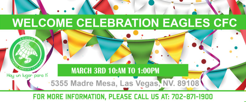 Welcome Celebration March 3rd